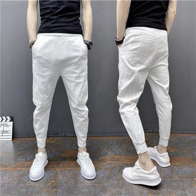 Pantalones Harem Tobilleros Ajustados de Cintura Elástica - Image 6
