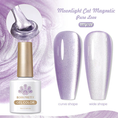 Esmalte de Uñas Gel Ojo de Gato Blanco Porcelana - Efecto Luz Lunar - Image 12