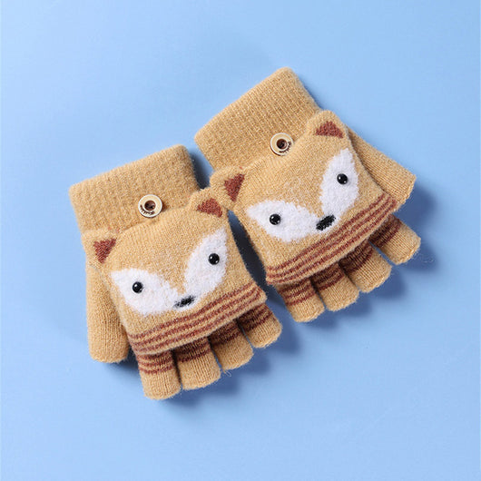 Guantes Infantiles de Punto Suave con Diseño Abatible Convertible - Image 7