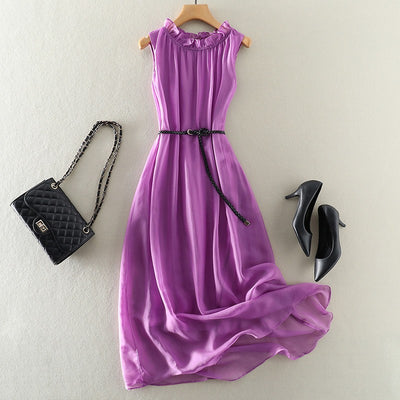Vestido Chaleco Elegante sin Mangas Efecto Silueta Esbelta - Image 16