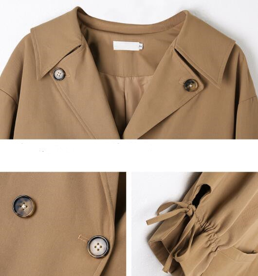 Chaqueta Cortaviento Khaki para Mujer - Abrigo Ligero Versátil - Image 5