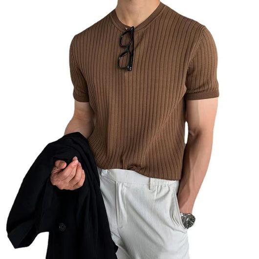 Sudadera Camiseta Hombre Estilo Coreano Manga Corta Ajuste Holgado - Image 5