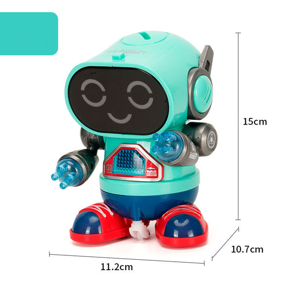 Robot Rock Eléctrico con Música, Luces y Movimientos Automáticos