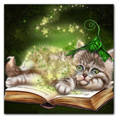 Pintura de Diamantes Gato Halloween Cuadrado - Arte Relajante y Decorativo - Image 16