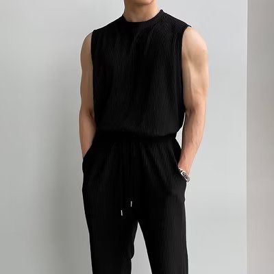 Conjunto Deportivo Hombre: Camiseta Tirantes y Shorts Verano - Image 5