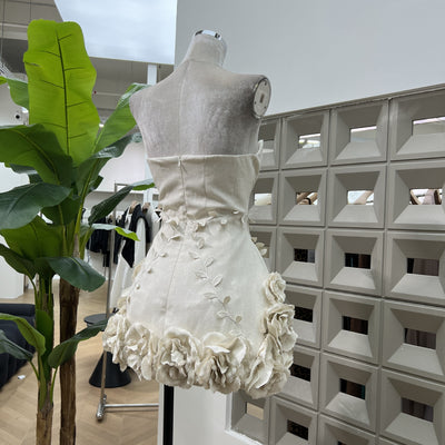 Vestido Corset Floral 3D Artesanal con Cintura Ajustable - Image 3
