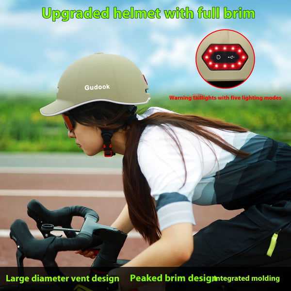 Casco de Ciclismo Urbano con Lámpara LED Recargable Trasera