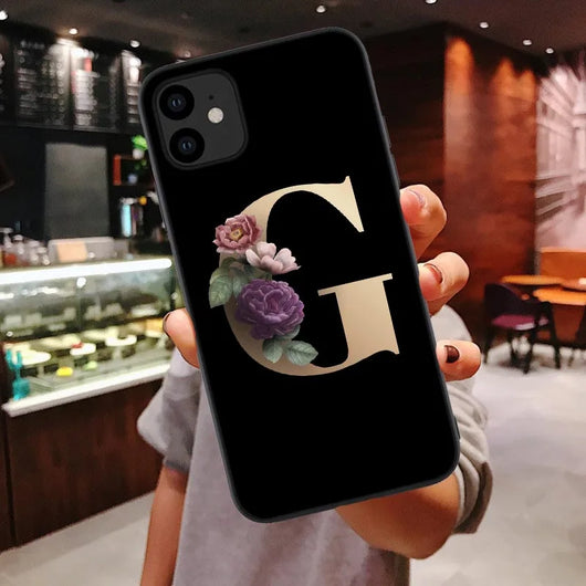 Fundas de Silicona para Teléfono con 26 Letras del Alfabeto Inglés - Image 30