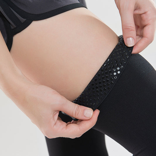 Medias de Compresión Deportiva Hasta la Rodilla con Soporte Elástico