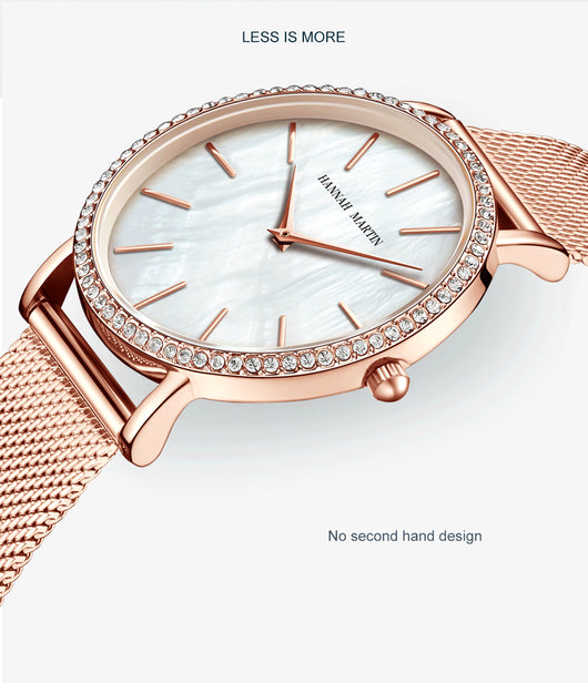 Reloj de Cuarzo para Mujer con Caja de Acero Inoxidable y Esfera de Diamantes - Image 15