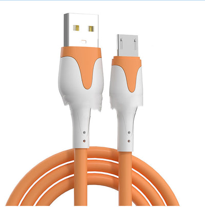 Cable de Carga Rápida Silicona Líquida USB Micro Type-C 3A - Image 2