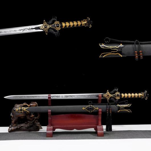 Espada de Batalla en Acero Manganeso Alto - Réplica sin Filo para Cine y Decoración - Image 2