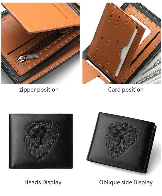 Billetera para Hombre con Patrón de León Grabado - Image 23