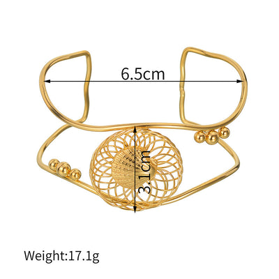 Pulsera Hueca Moderna con Diseño Europeo y Americano - Image 13