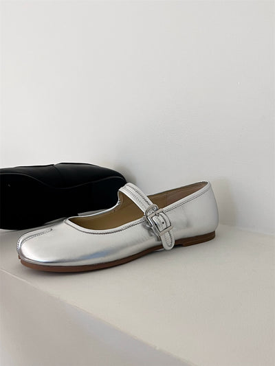Zapatos Tabi con Hebilla Retro Negro para Mujer - Image 4