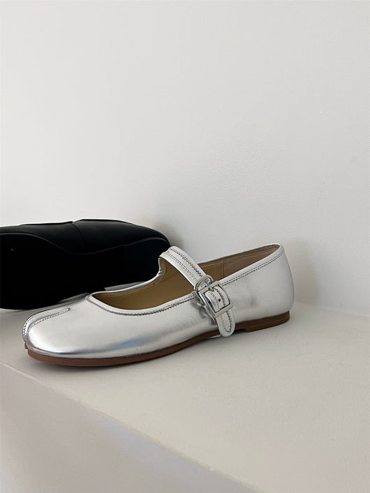 Zapatos Tabi con Hebilla Retro Negro para Mujer - Image 4