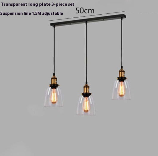 Lámpara Colgante Nórdica de Cristal Transparente para Restaurante - Image 24