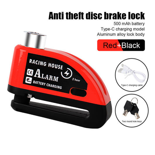 Candado de Disco con Alarma Antirrobo Portátil para Bicicleta y Vehículos Eléctricos - Image 30