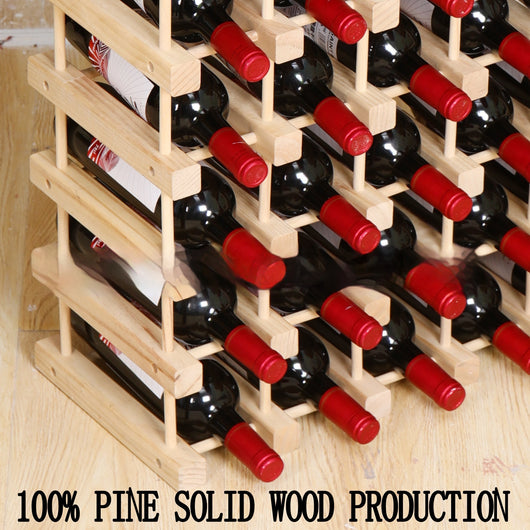 Botellero de Madera Maciza con Montaje Fácil - Almacenamiento Elegante para Múltiples Botellas - Image 11