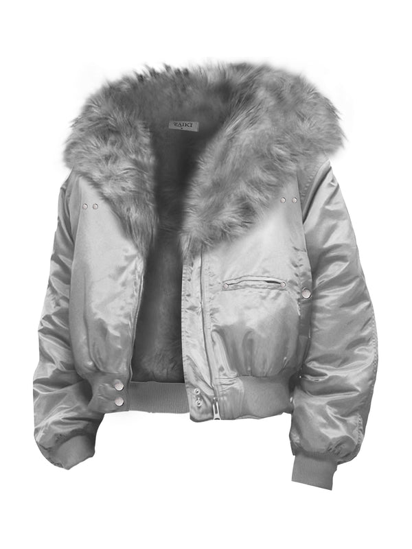 Chaqueta de Piel de Visón Tallada para Invierno - Estilo Air Force - Image 5