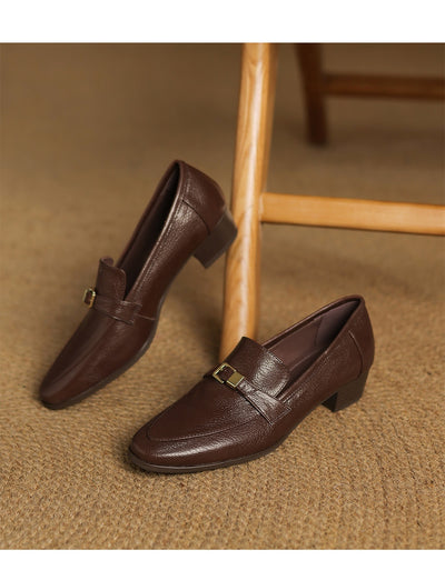 Zapatos de Cuero Británicos con Tacón Bajo de 3cm - Estilo Casual Primavera para Mujer - Image 21