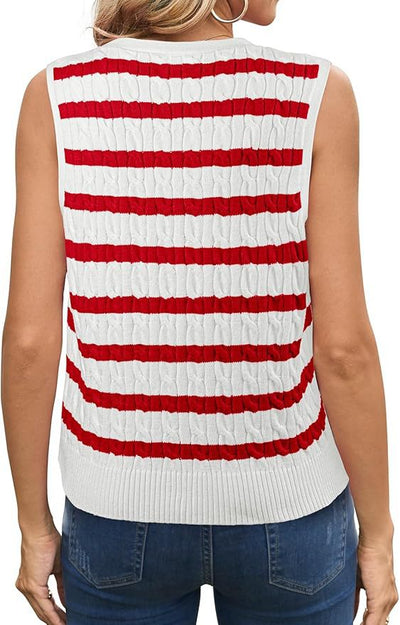Chaleco Tejido Retorcido para Mujer - Estilo Europeo y Americano - Image 39
