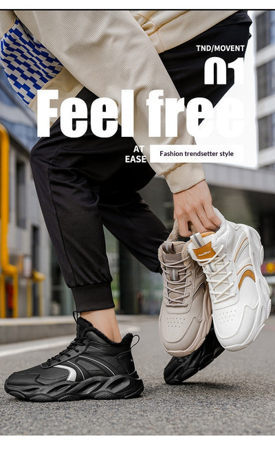 Zapatos de Algodón Gruesos para Hombre - Comodidad Casual y Deportiva - Image 12