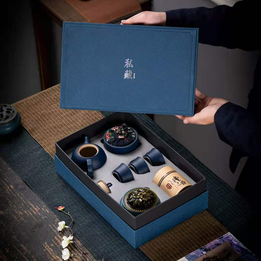 Juego de Té Kung Fu en Caja de Regalo - Cerámica Premium para Negocios - Image 32