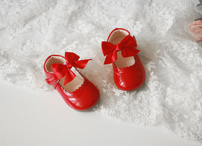 Zapatos de Tacón Bajo para Niñas con Moño - Cuero Elegante Primavera Otoño - Image 11