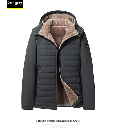 Abrigo Acolchado de Algodón para Adultos Mayores - Talla Grande Invierno - Image 14