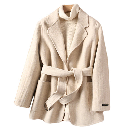 Abrigo de Lana Reversible Elegante para Mujer - Corte Holgado - Image 6