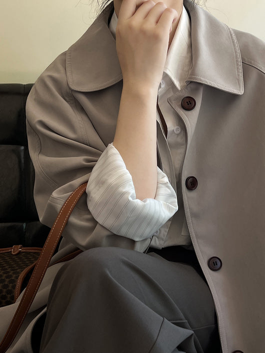 Gabardina Estilo Coreano para Mujer - Colección Otoño - Image 19