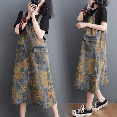 Falda Vaquera Casual con Estampado Western