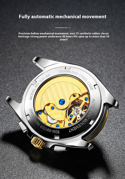 Reloj Automático Mecánico Hueco Sumergible para Hombre - Image 20