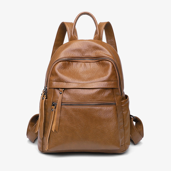 Mochila de Cuero Suave con Gran Capacidad - Diseño Moderno para Mujer - Image 4