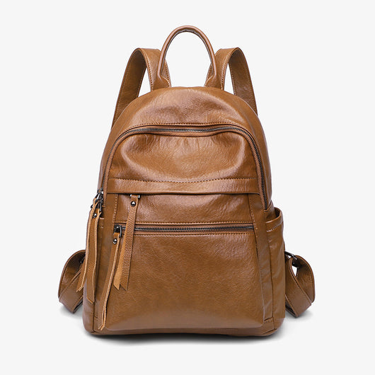 Mochila de Cuero Suave con Gran Capacidad - Diseño Moderno para Mujer - Image 4
