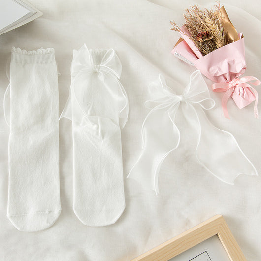 Calcetines Soft Girl de Satén y Encaje Lolita - Image 12