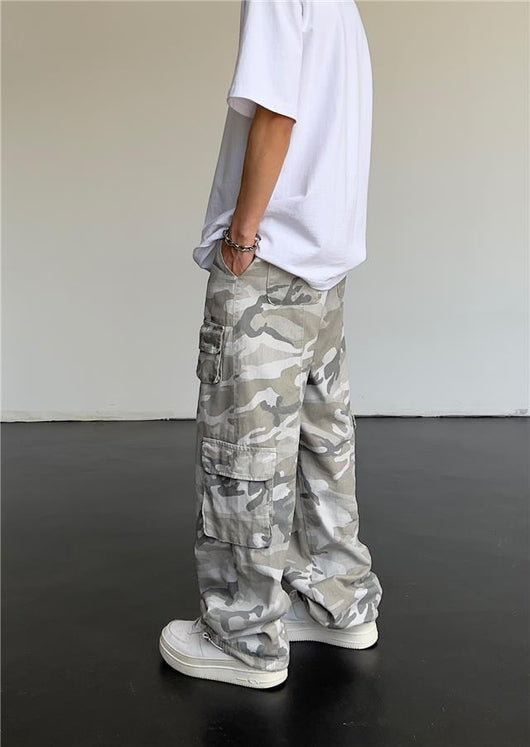 Pantalones Slim Drapeado de Corte Recto Estilo Urbano - Image 16