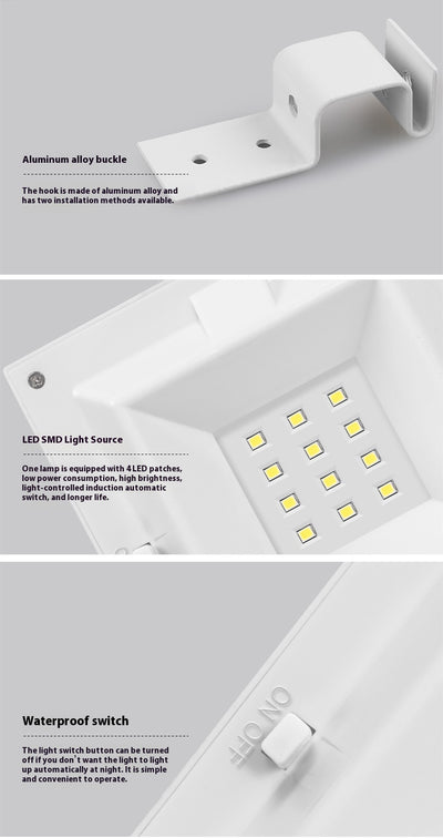 Lámpara Solar de 12 LED para Exterior - Image 9