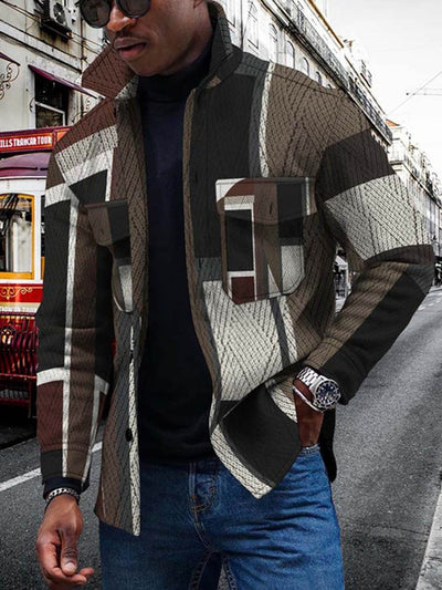 Cardigan Estampado 3D con Degradado de Colores y Botones en Relieve - Image 18