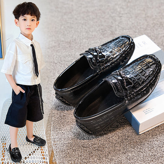 Zapatos de Cuero Estilo Británico para Niños Step On - Image 4