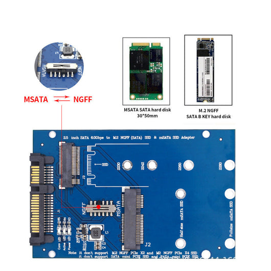 Adaptador Convertidor SATA3 a M.2 NGFF - Tarjeta de Expansión SSD - Image 14