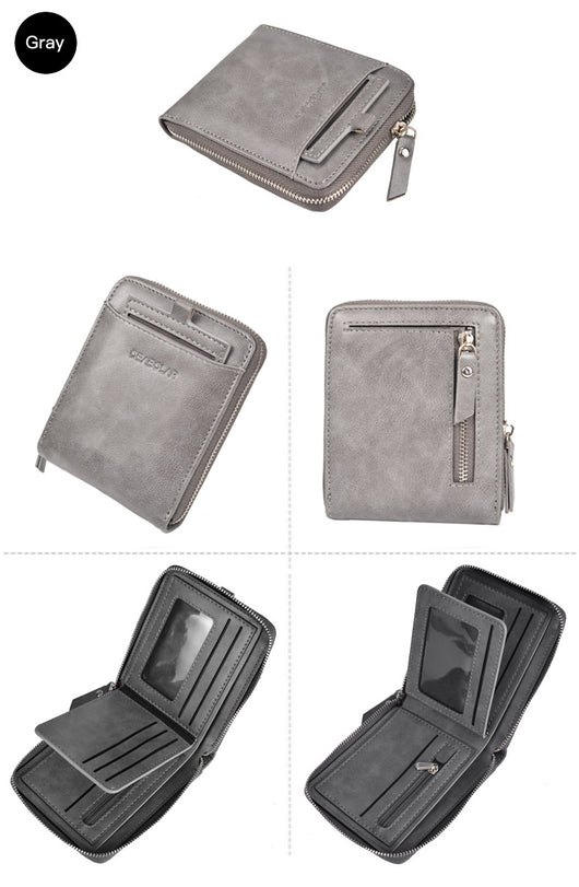 Billetera Retro Multitarjeta con Cierre - Image 27