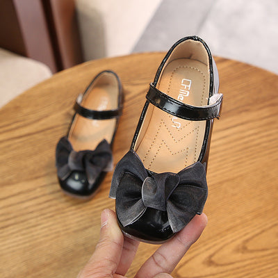Zapatos de Cuero para Niña con Moño Coreano - Estilo Princesa - Image 9