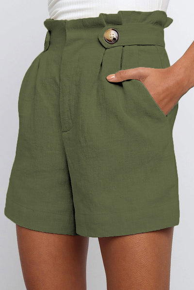 Pantalones Rectos de Cintura Alta con Volantes - Estilo Europeo y Americano - Image 2