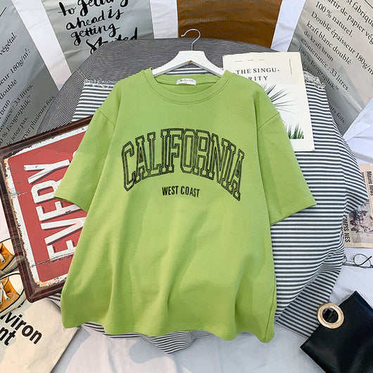 Playera Casual Harajuku para Mujer con Estampado Verano - Image 26