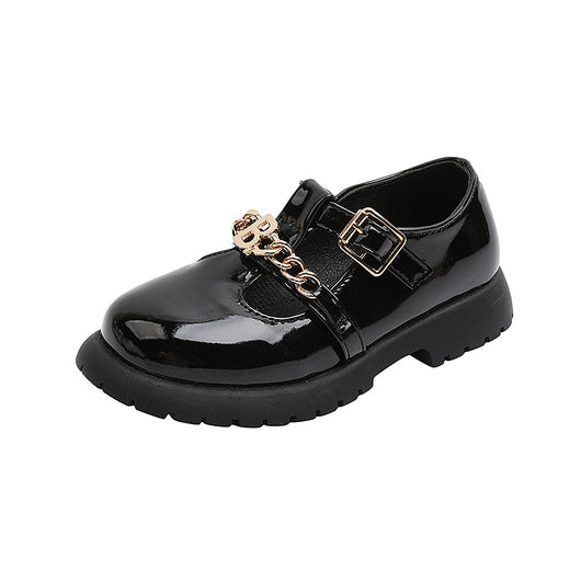 Zapatos Escolares Retro de Cuero con Tacón Grueso para Niños - Image 12