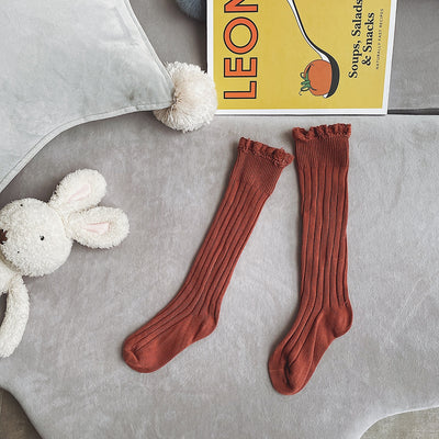 Calcetines Infantiles Otoño con Borde de Encaje - Largo Medio - Image 16