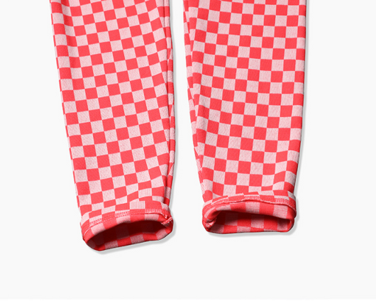 Pantalones de Yoga Tejido sin Costuras con Diseño Cuadros Melocotón - Image 8