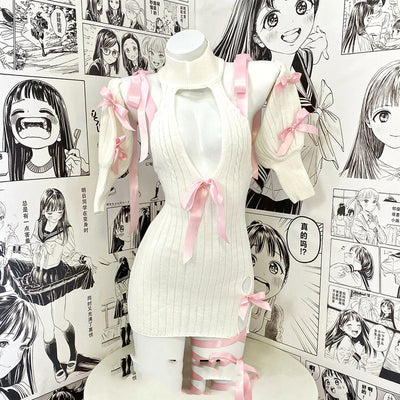 Vestido Suéter con Lazo Japonés para Otoño - Image 13